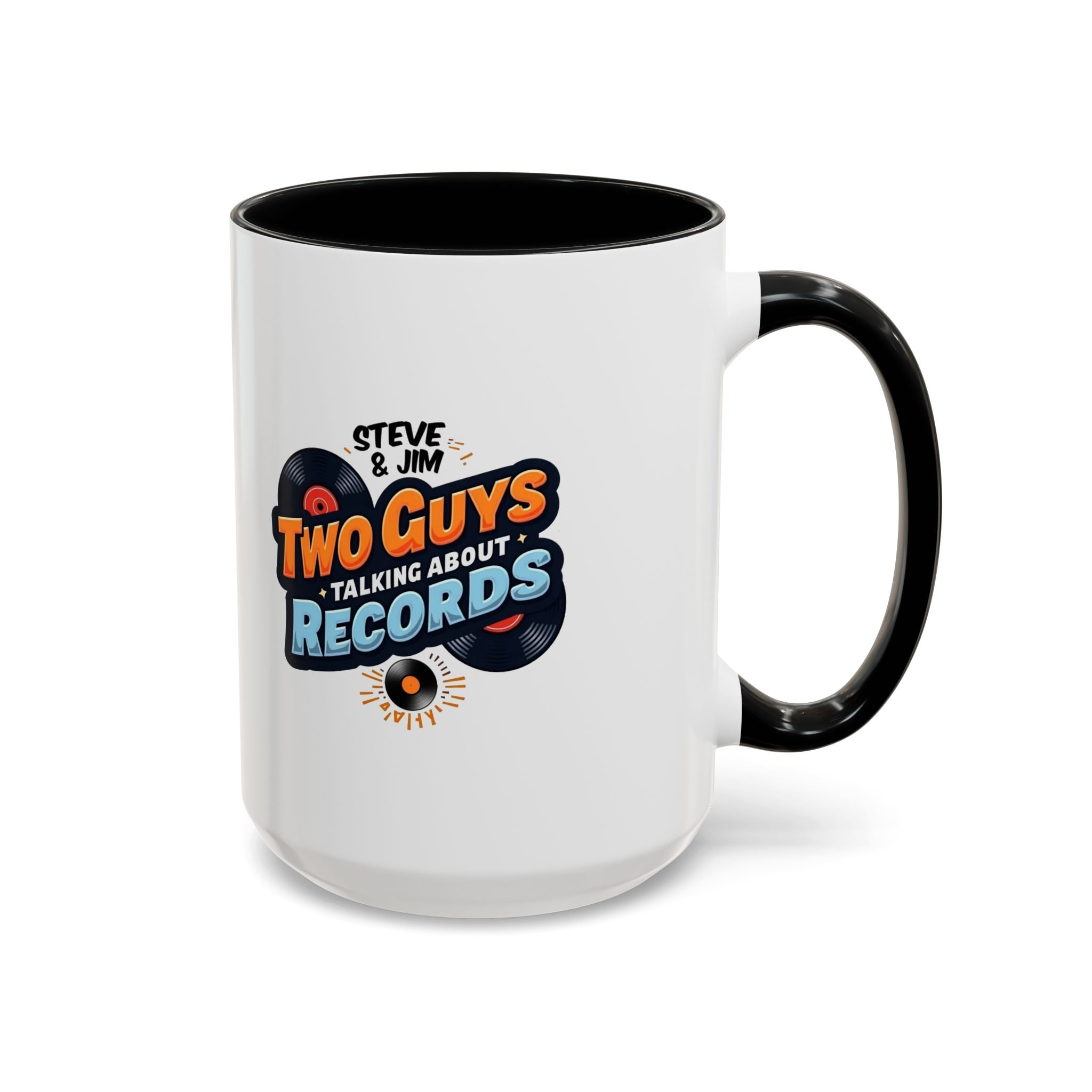Two Guys Talking About Records Accent Coffee Mug (11/15oz)