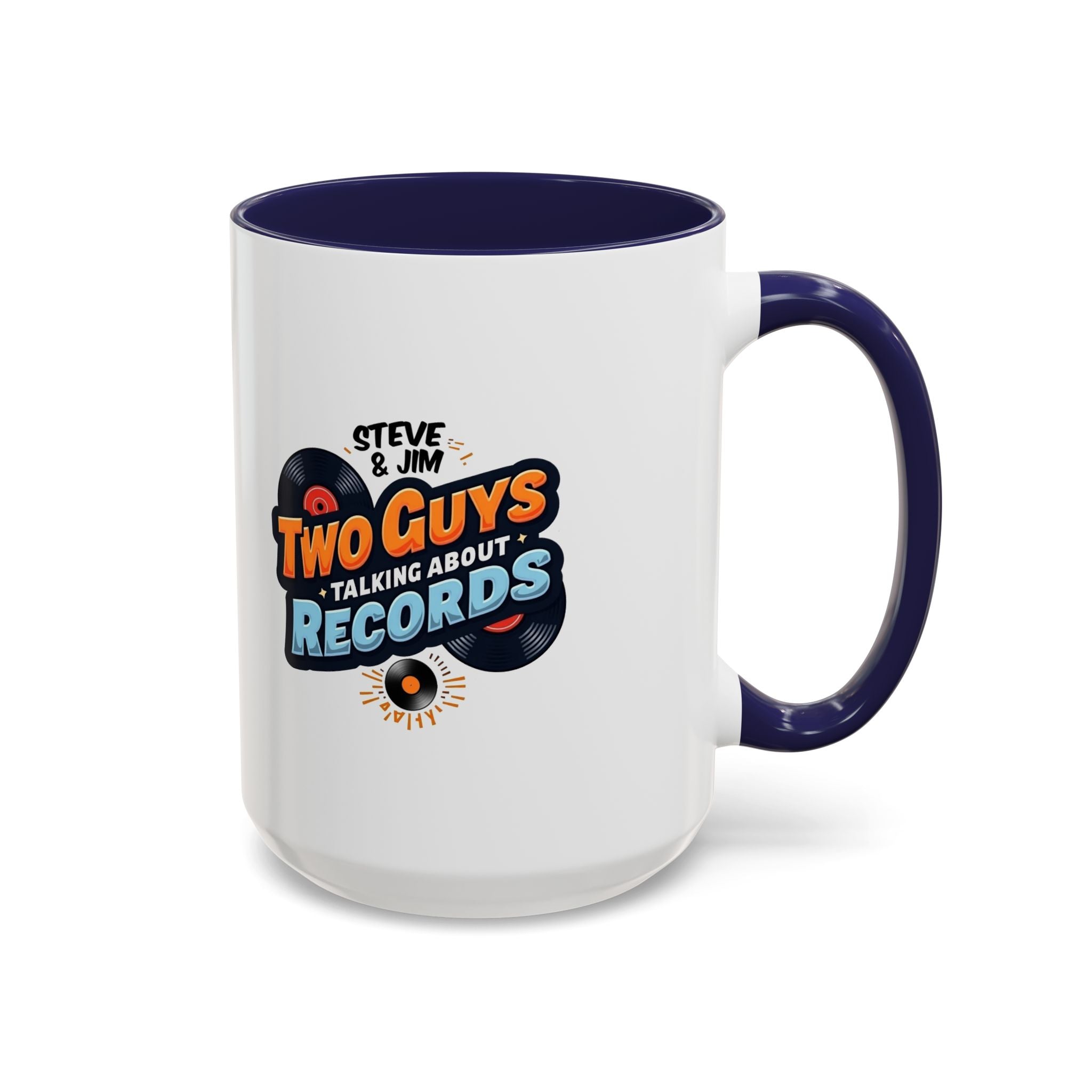 Two Guys Talking About Records Accent Coffee Mug (11/15oz)