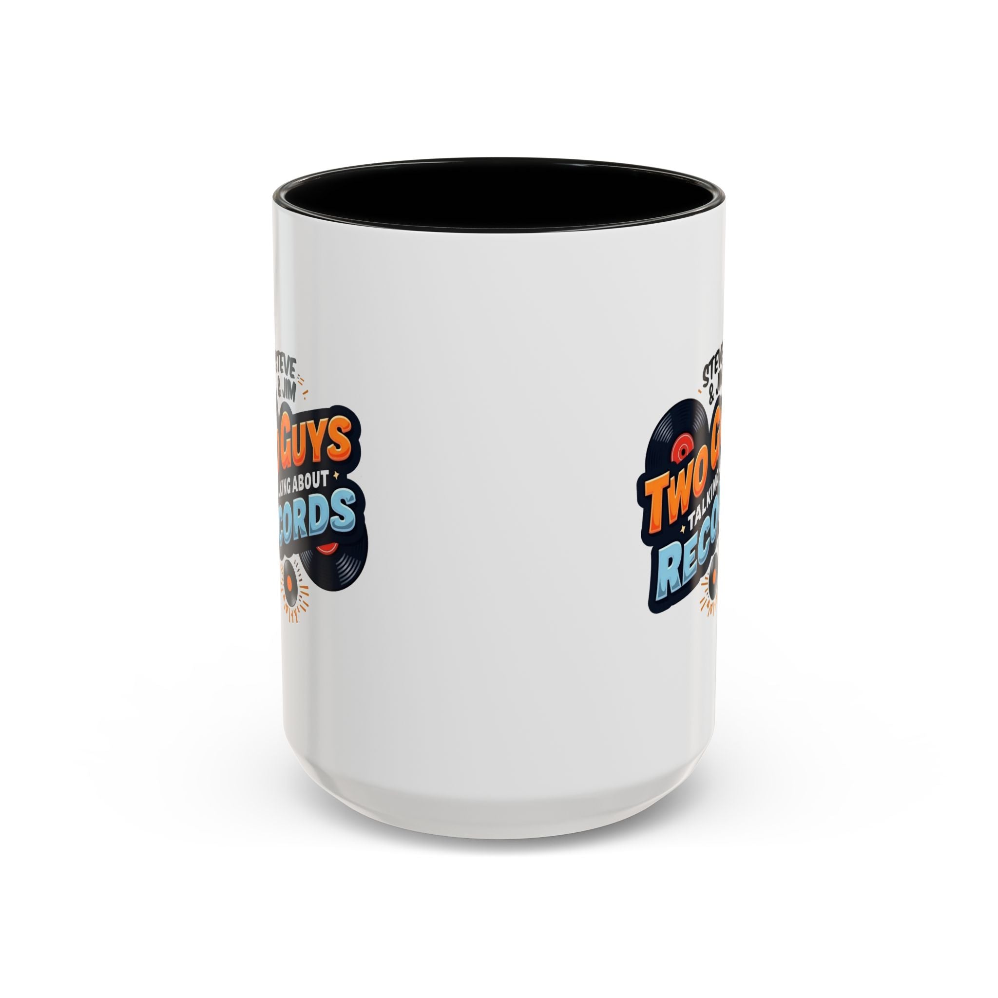 Two Guys Talking About Records Accent Coffee Mug (11/15oz)