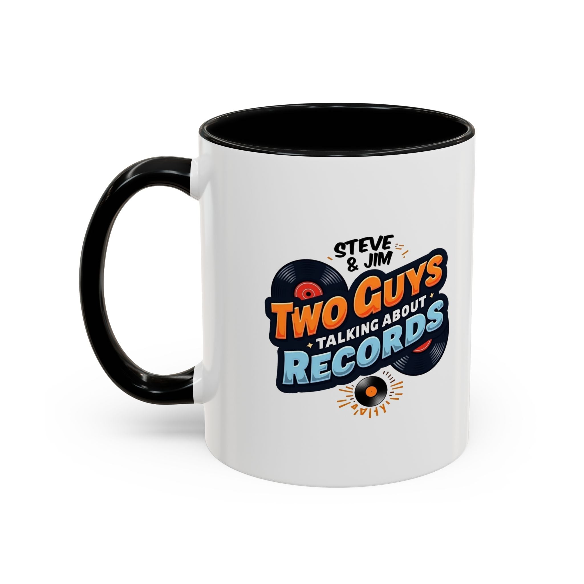 Two Guys Talking About Records Accent Coffee Mug (11/15oz)