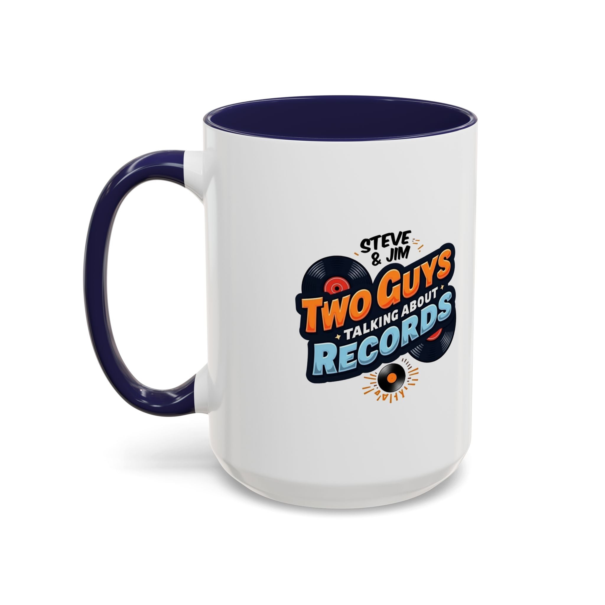 Two Guys Talking About Records Accent Coffee Mug (11/15oz)