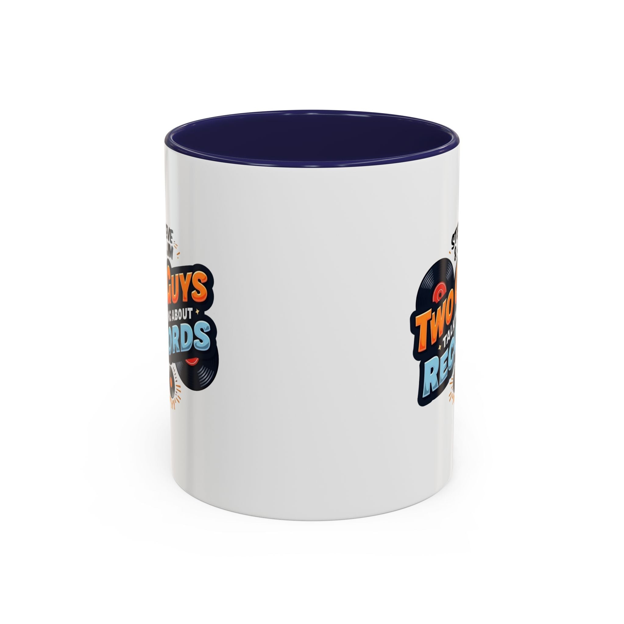 Two Guys Talking About Records Accent Coffee Mug (11/15oz)